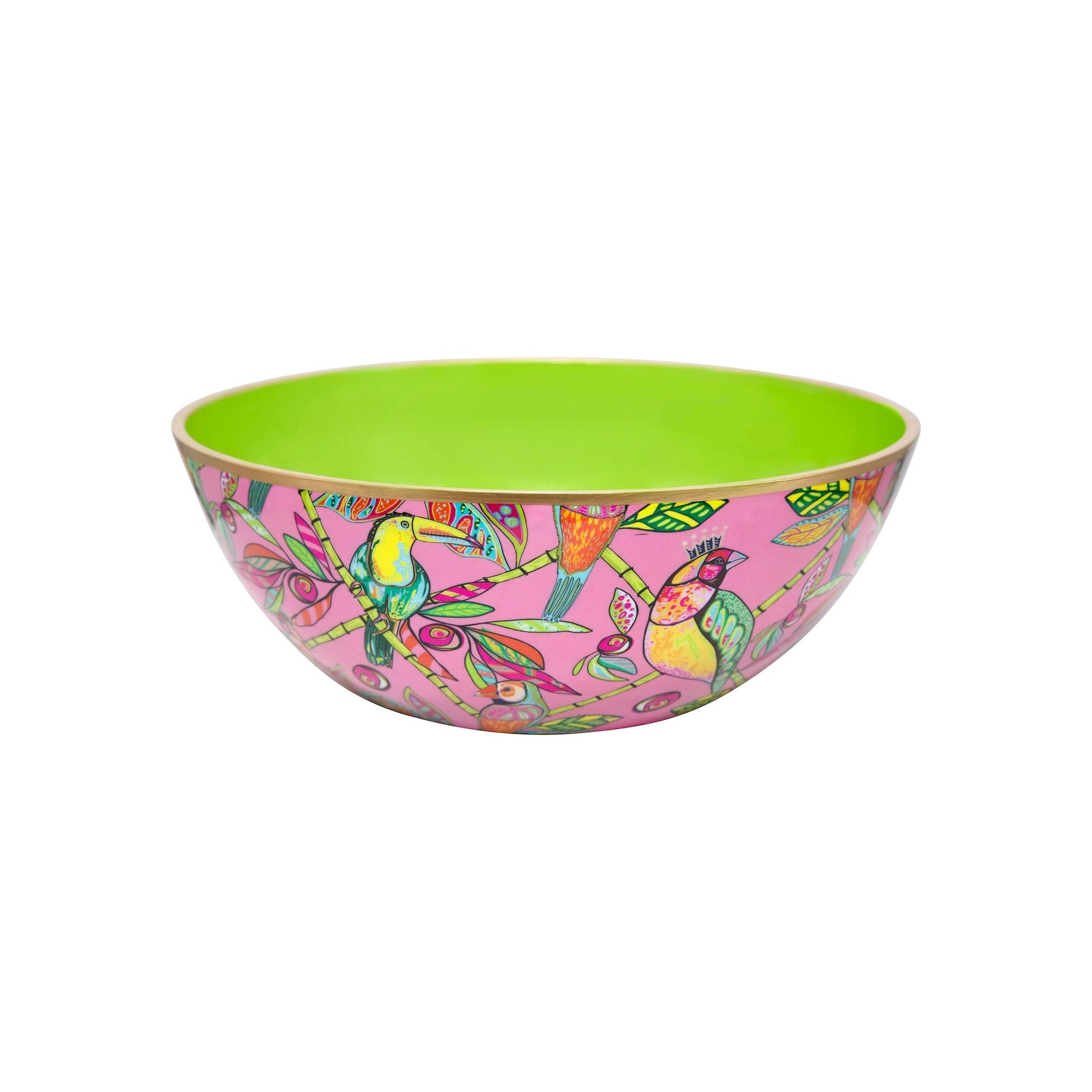 Bamboo Paradise Enameled Bowl