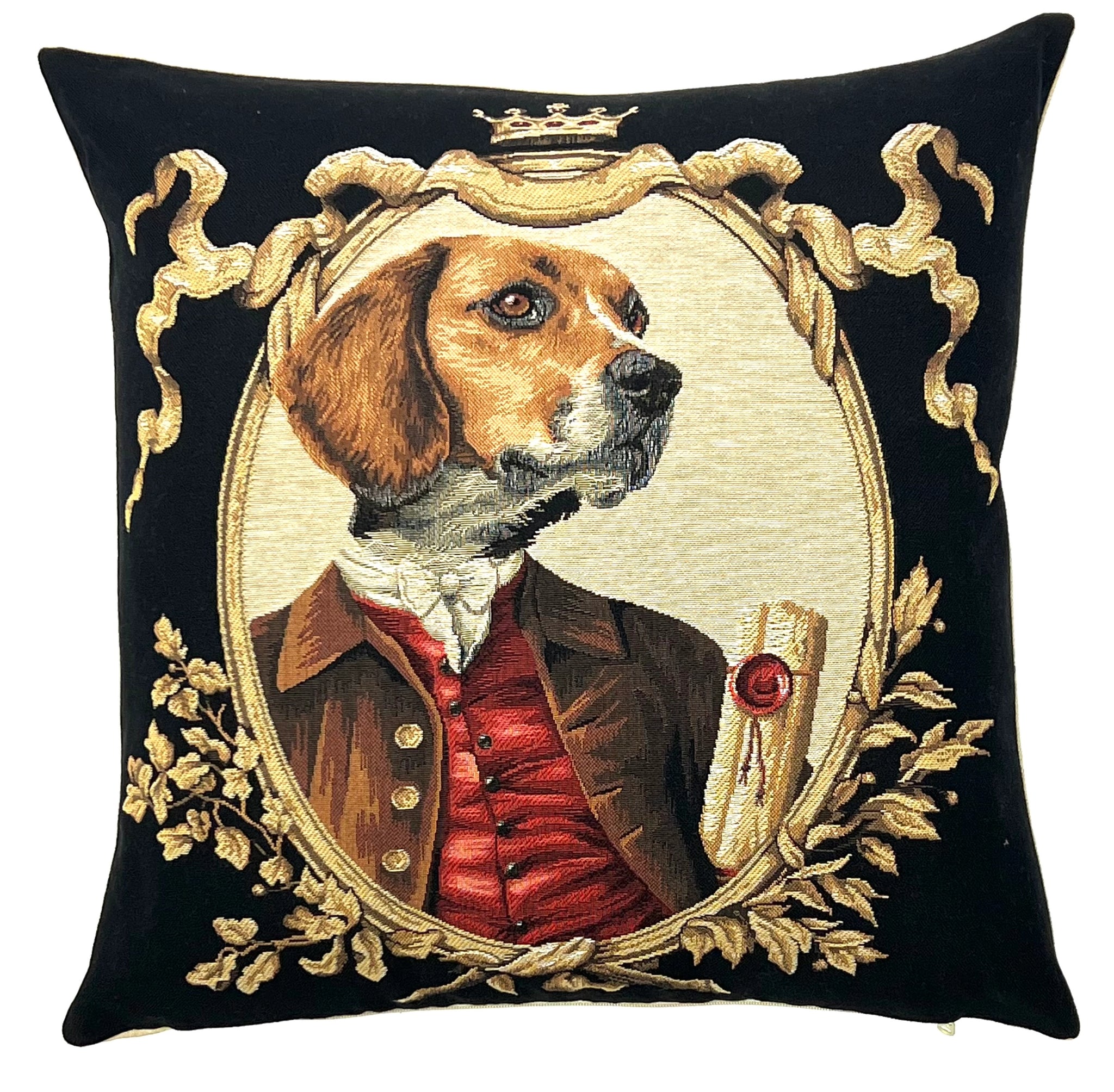 Regal Beagle Pillow Cover