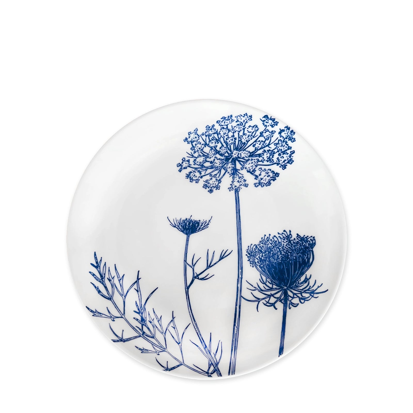 Blue Floral Salad Plate