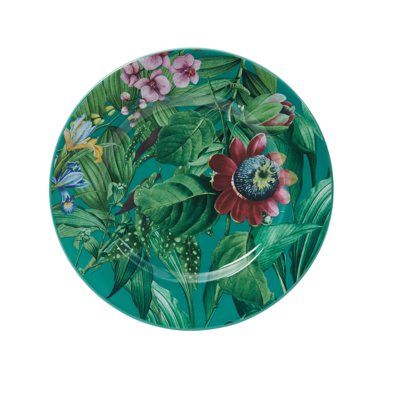 Emerald Midnight Garden Plates  (set of 4)